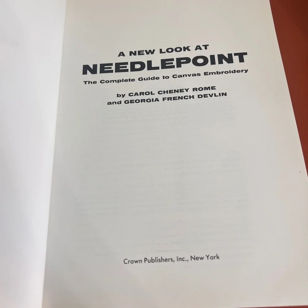 A New Look‎ at Needlepoint Carol Cheney Rome Embroidery Guide 1978 Paperback